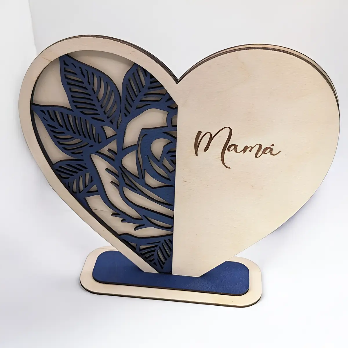 Corazón Rosa para Mamá